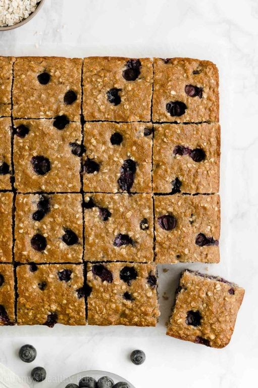Blueberry Oatmeal Snack Cake