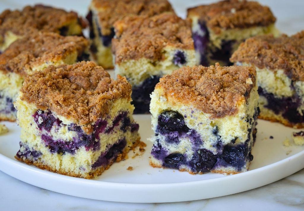 Blueberry Streusel Crumb Cake