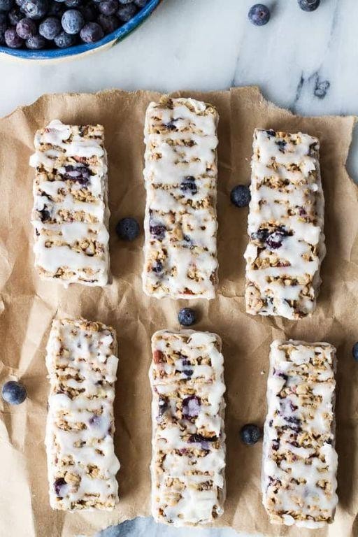 Blueberry Vanilla Granola Bars