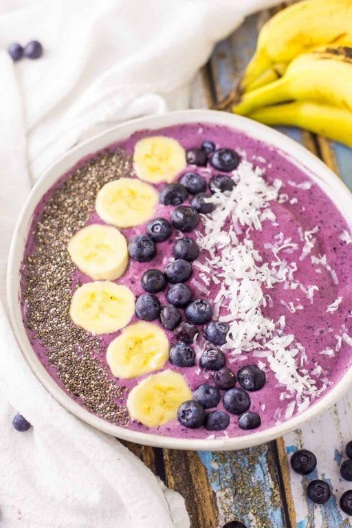 Blueberry Yogurt Smoothie Bowl