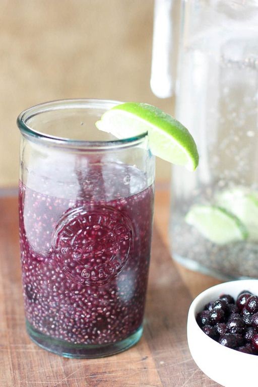 Blueberry and Chia Seed Antioxidant Juice