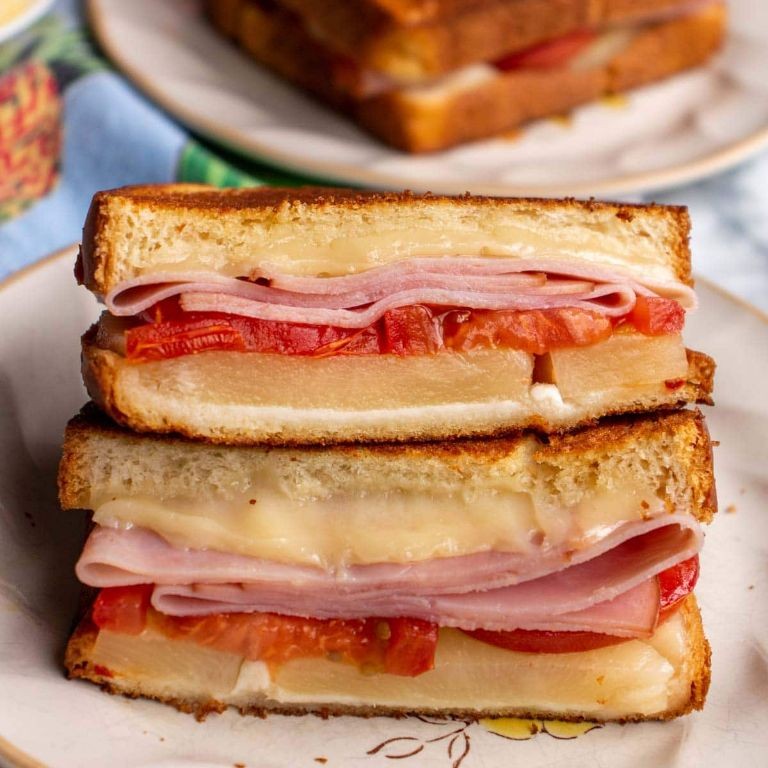 Bologna and Pineapple Hawaiian Sandwich