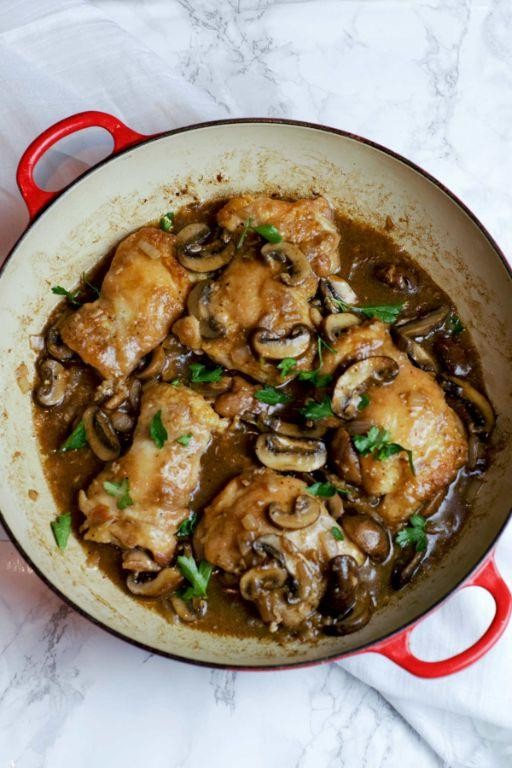 Boneless Chicken Thigh Marsala