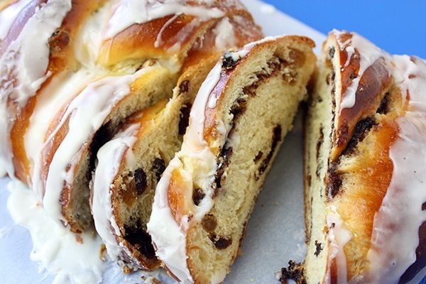 Braided Easter Bread with Raisins