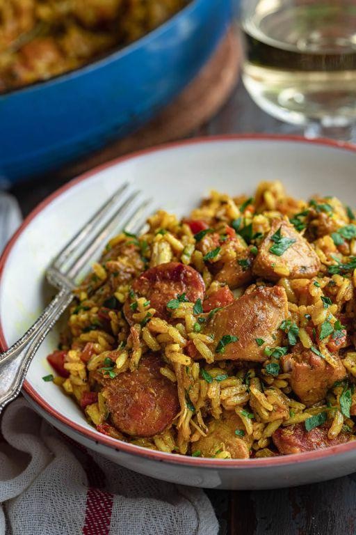 Brazilian Chicken and Rice Casserole