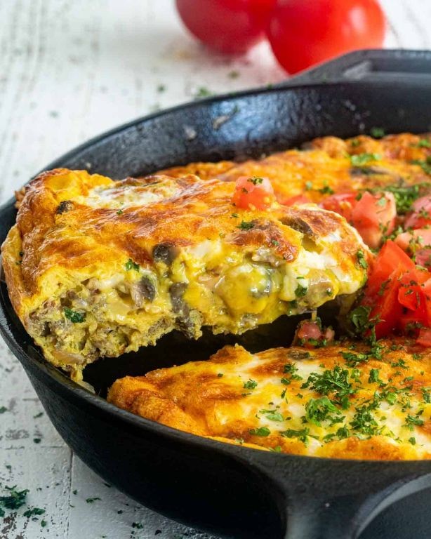 Breakfast Sausage and Veggie Frittata