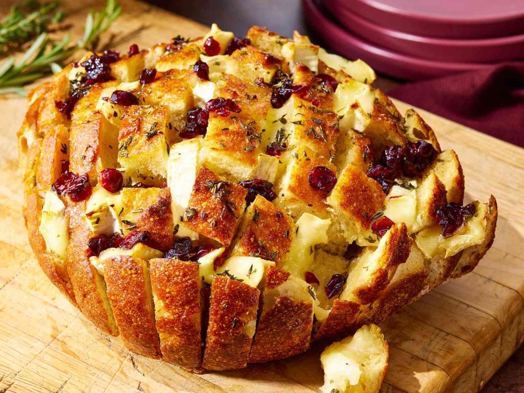 Brie and Cranberry Stuffed Bread