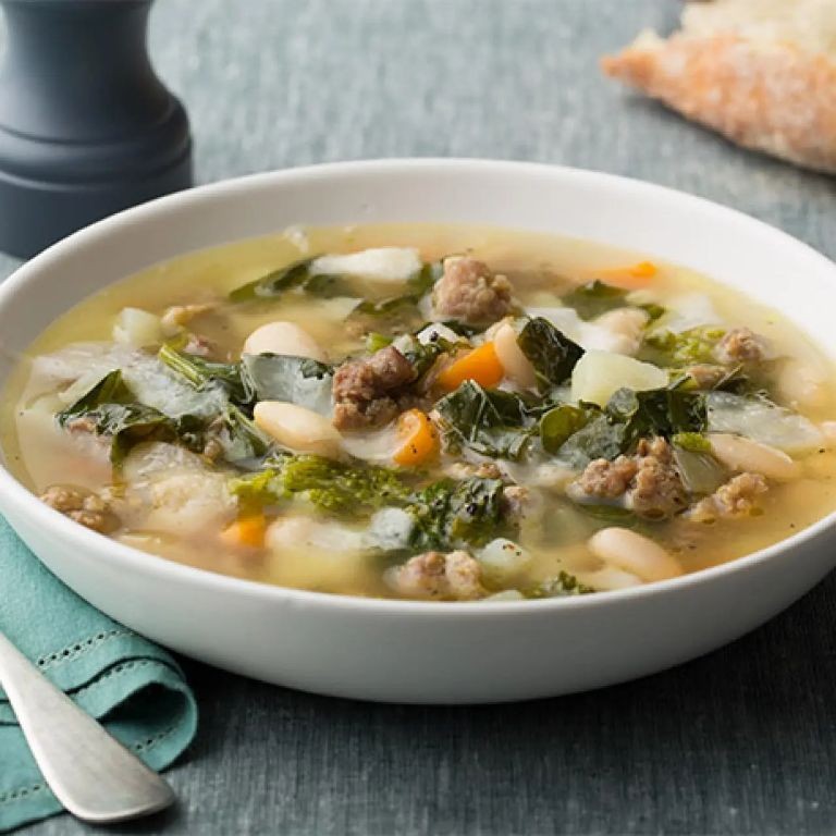 Broccoli Rabe and Sausage Soup