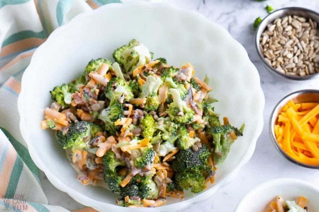 Broccoli and Cheddar Low Carb Salad