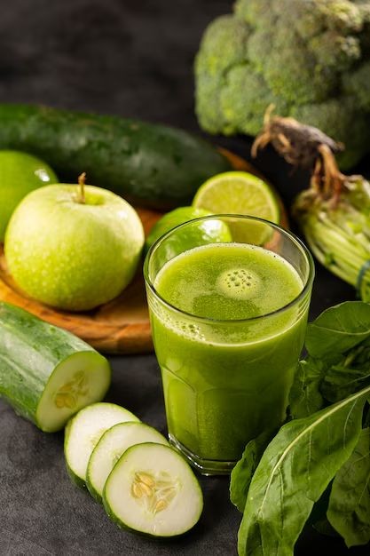 Broccoli and Green Grape Cleansing Juice
