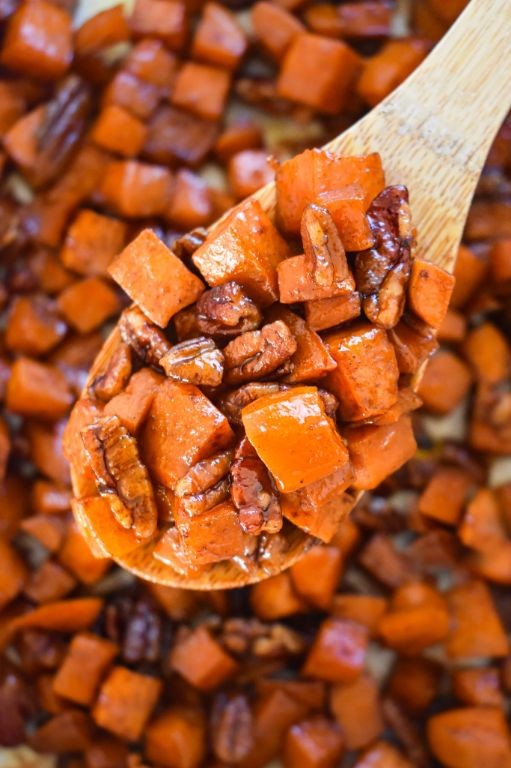 Brown Sugar and Butter Roasted Sweet Potatoes