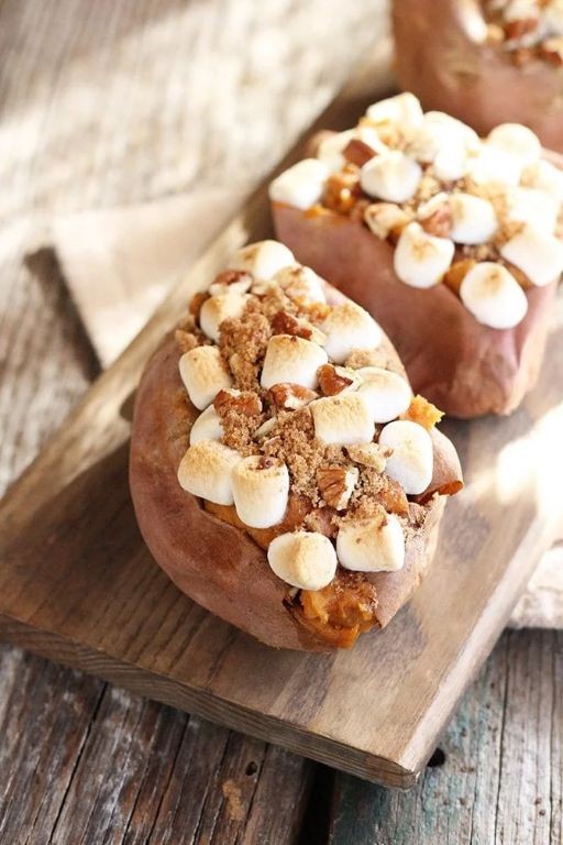 Brown Sugar and Cinnamon Twice-Baked Sweet Potatoes