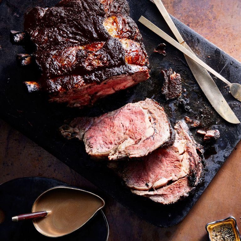 Brown Sugar and Coffee Rubbed Ribeye Roast