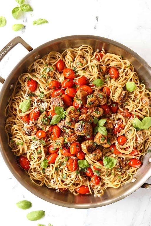 Bruschetta Rotisserie Chicken Pasta