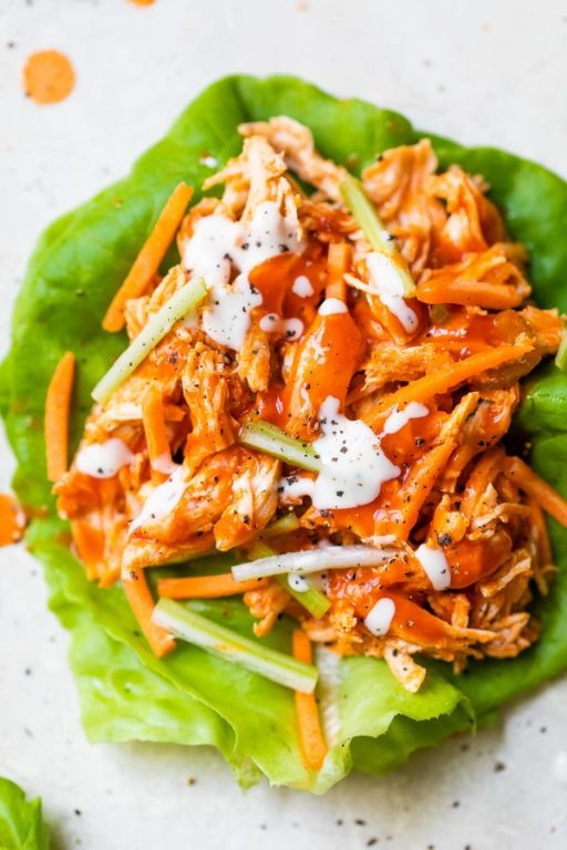 Buffalo Chicken Breast Lettuce Wraps