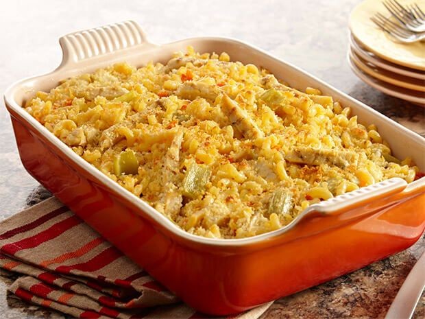 Buffalo Chicken Casserole with Blue Cheese