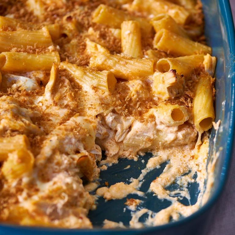 Buffalo Chicken Pasta Bake
