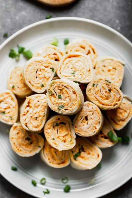 Buffalo Chicken Pinwheel Sandwiches