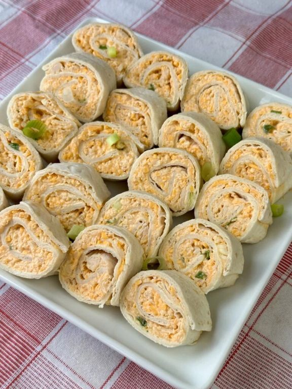Buffalo Chicken Tortilla Roll Ups