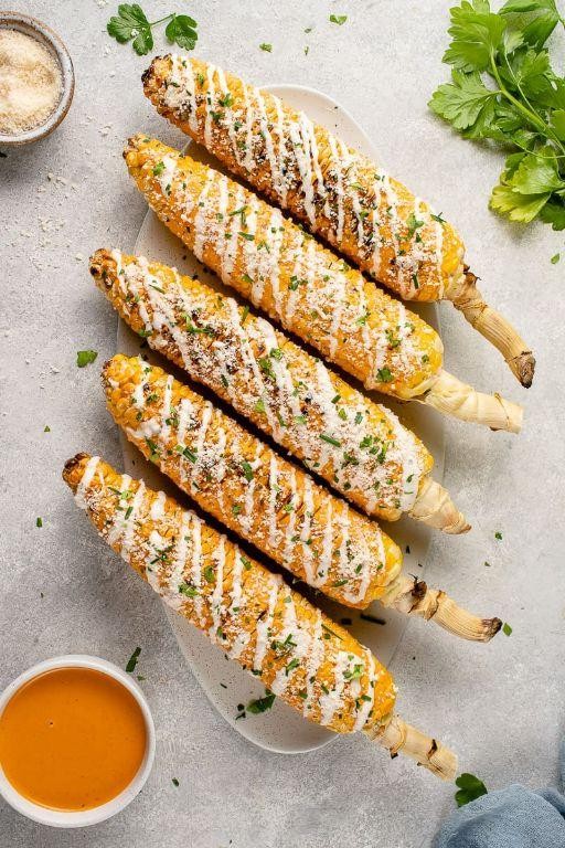 Buffalo Ranch Grilled Corn