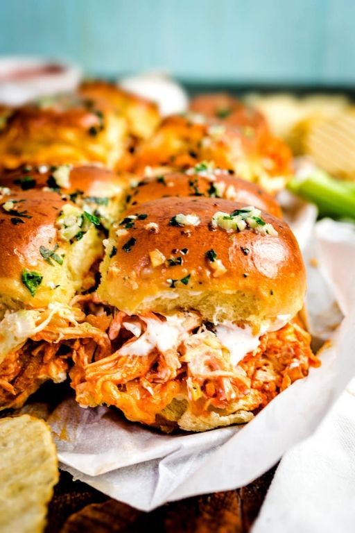 Buffalo Split Chicken Breast Sliders