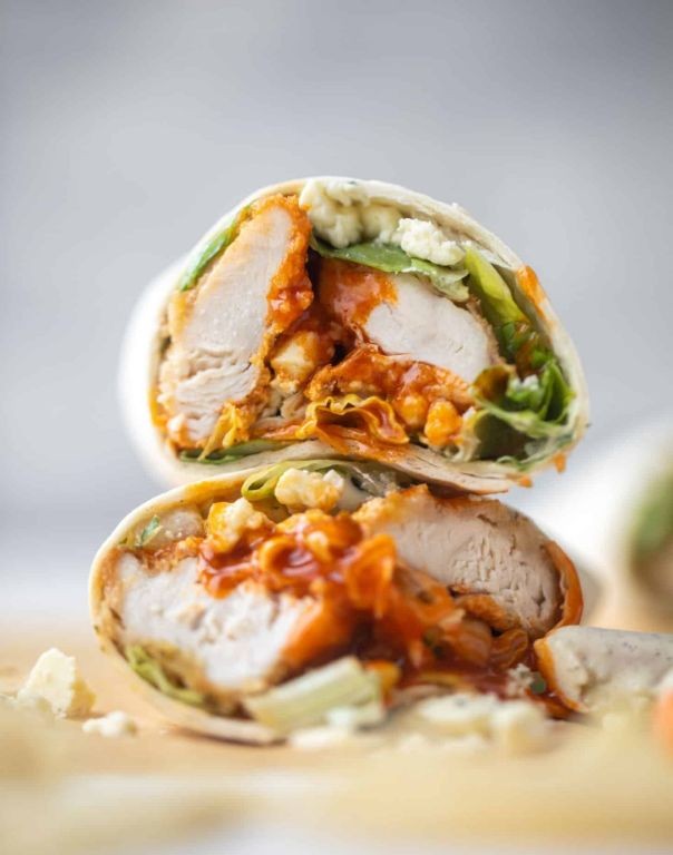 Buffalo Style Fried Chicken Wrap