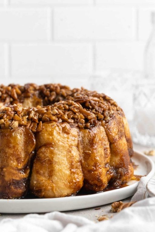 Butter Pecan Monkey Bread with Brown Sugar Glaze
