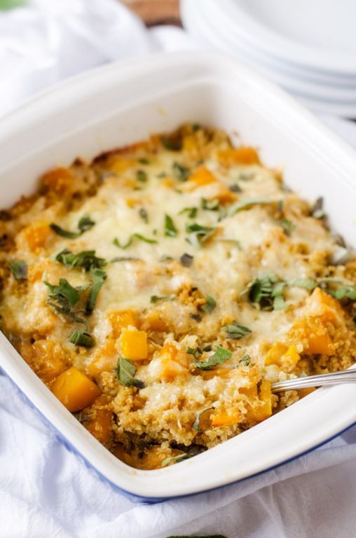 Butternut Squash and Sage Quinoa Casserole