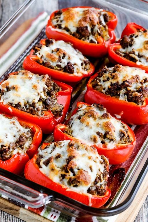 Cabbage and Sausage Stuffed Peppers