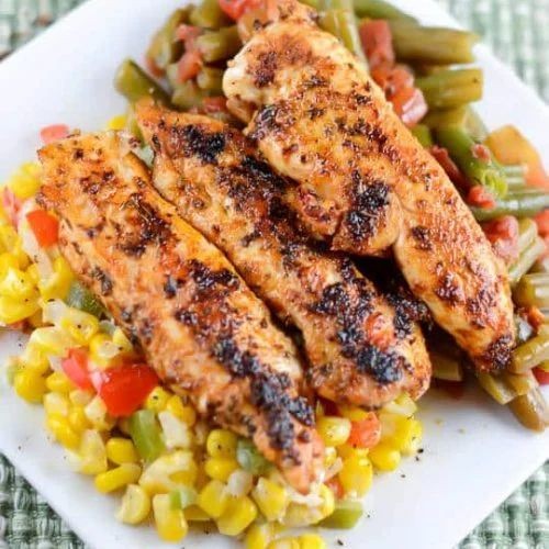 Cajun Blackened Chicken Backs with Spicy Mayo