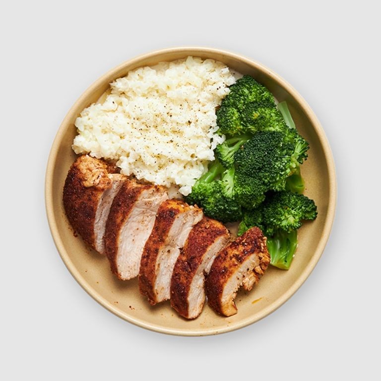 Cajun Blackened Chicken Breast with Cauliflower Rice