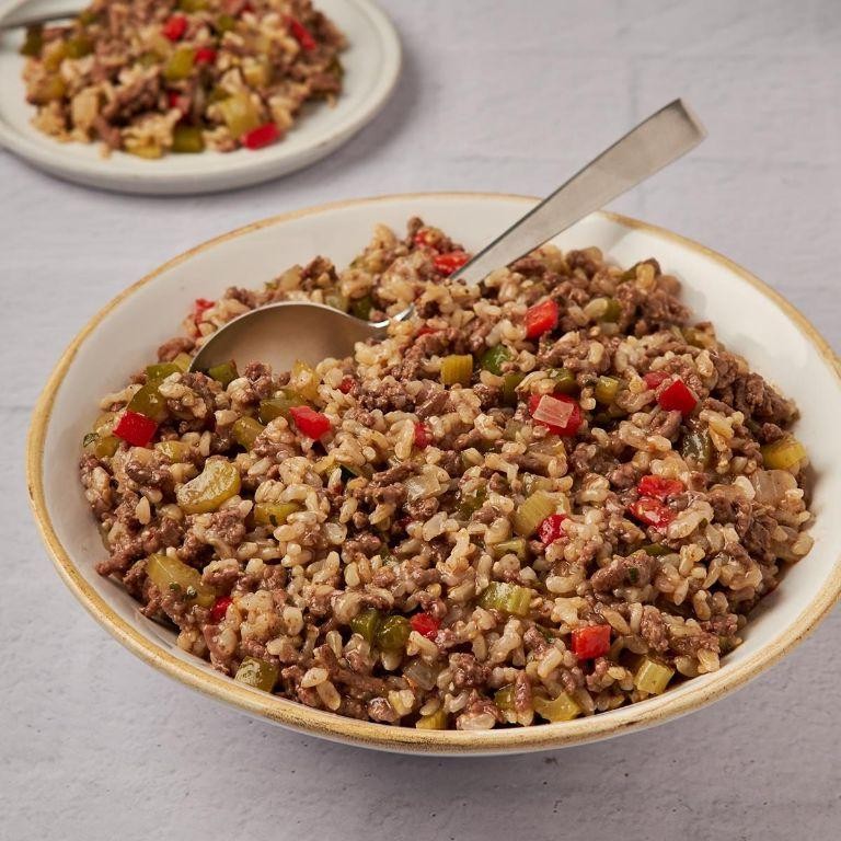 Cajun Dirty Rice with Ground Beef