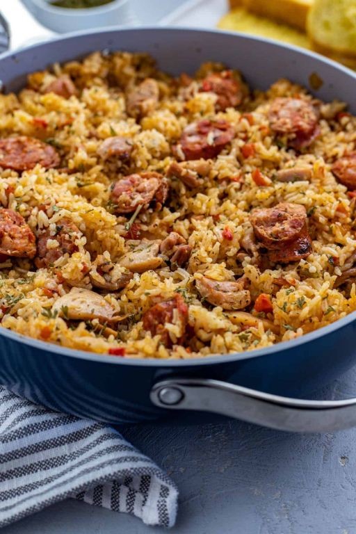 Cajun Rice Jambalaya with Sausage and Chicken