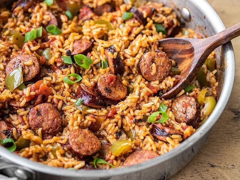 Cajun Rice Skillet with Kielbasa