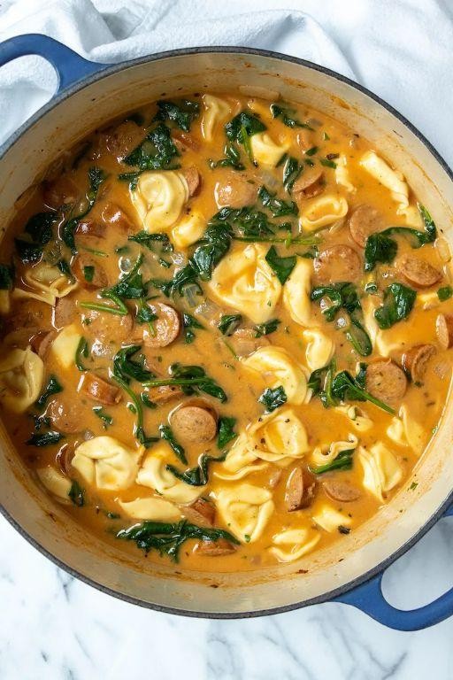Cajun Shrimp Tortellini Soup