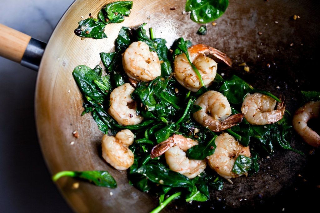 Cajun Shrimp and Spinach Stir-Fry