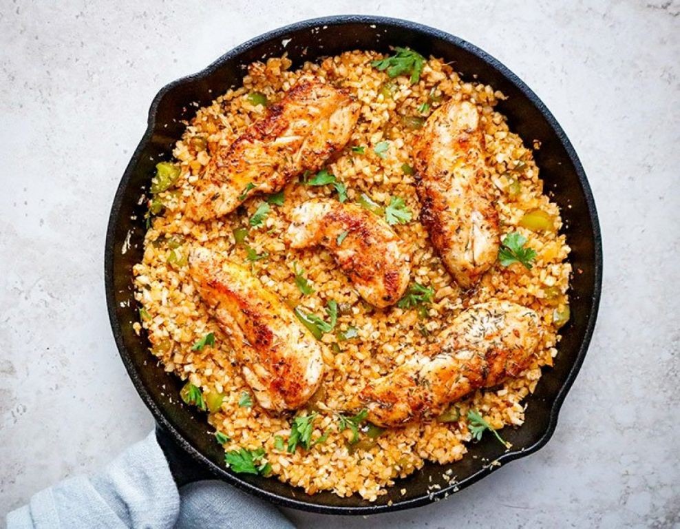 Cajun Spiced Chicken with Cauliflower Rice