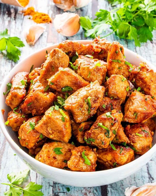 Cajun Spiced Pork Bites with Remoulade