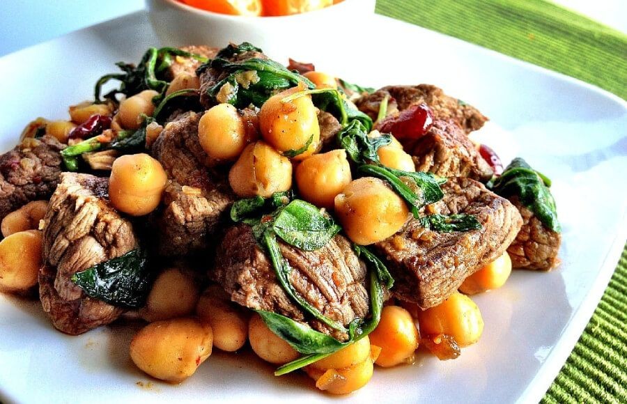 Cajun-Spiced Grilled Steak with Chickpea Salad