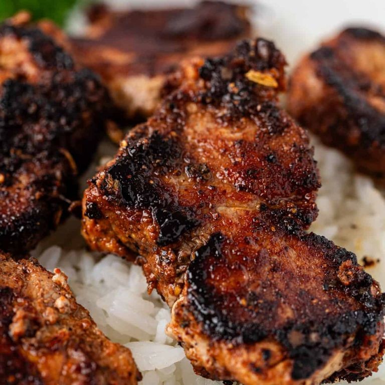 Cajun-Spiced Pork Chunks with Remoulade