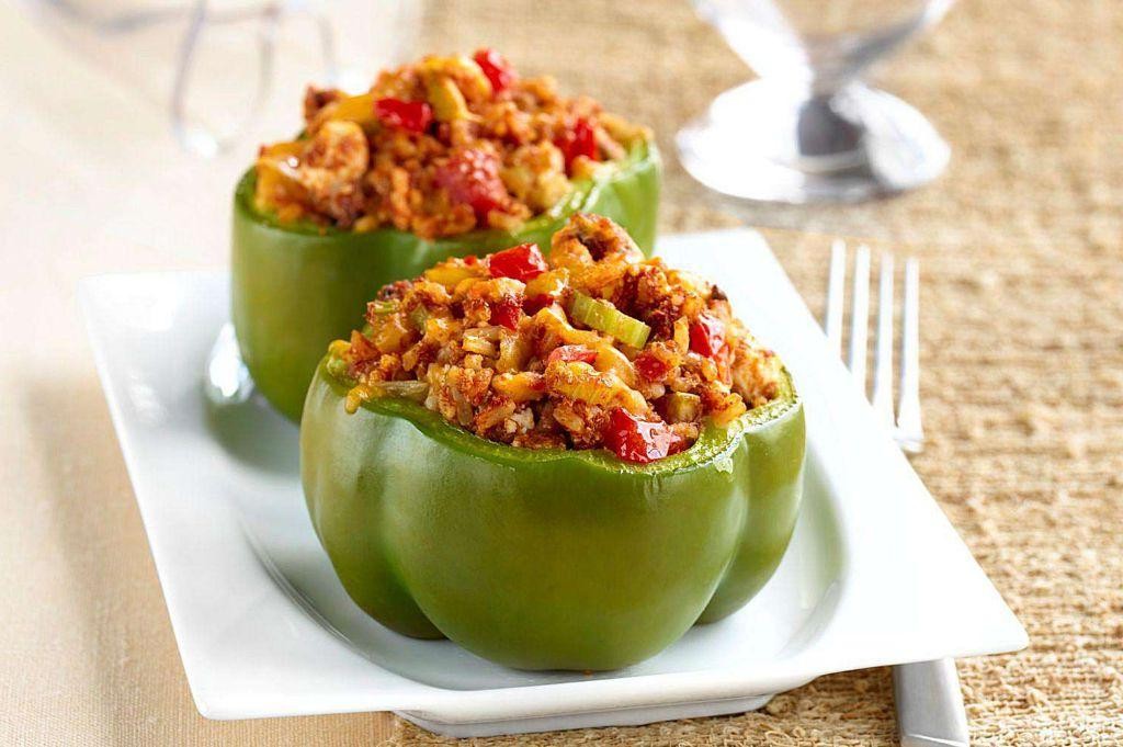 Cajun-Style Stuffed Bell Peppers