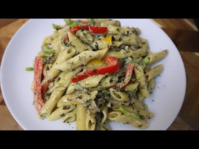 Callaloo and Saltfish Rasta Pasta