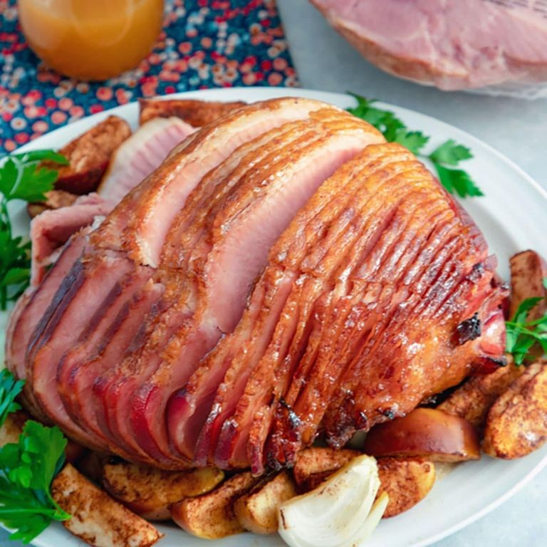 Canned Apple Glazed Ham