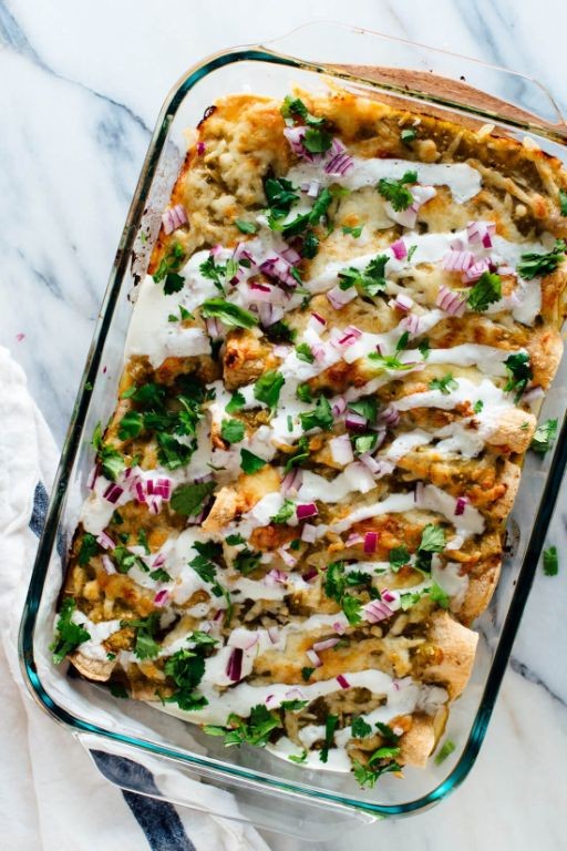 Canned Black Bean and Sweet Potato Enchiladas