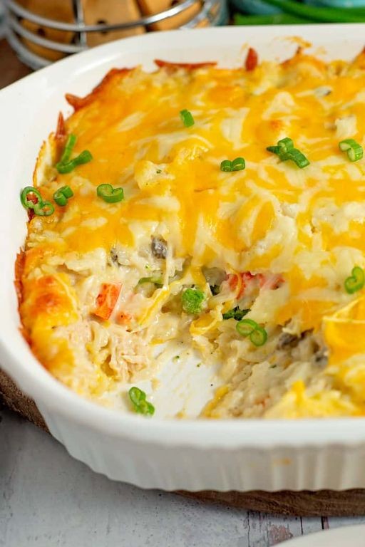 Canned Chicken and Brown Rice Casserole