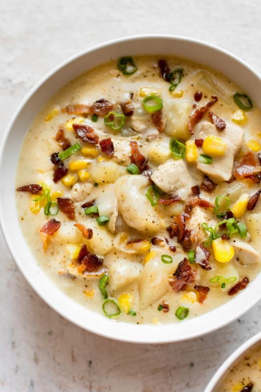 Canned Corn and Chicken Chowder