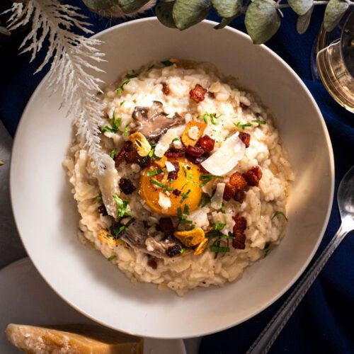 Canned Oyster and Bacon Risotto