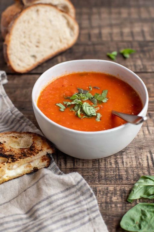Canned Tomato and Basil Soup