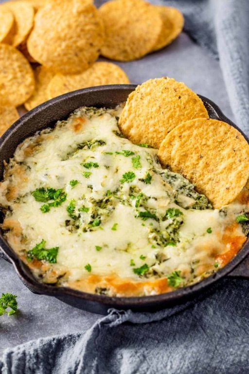 Canned spinach and artichoke dip