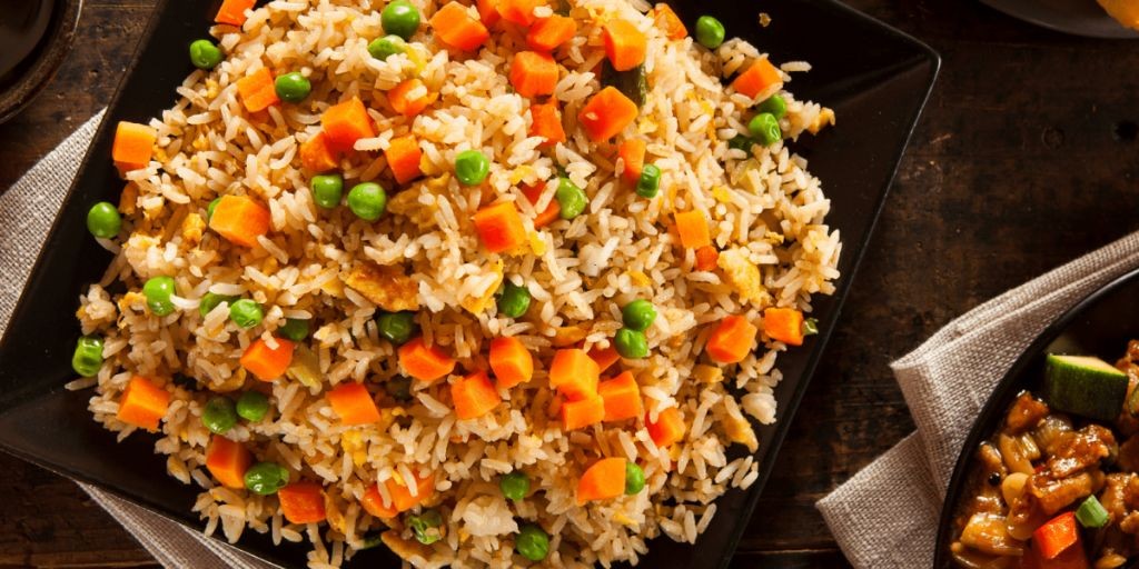 Canned vegetable fried rice